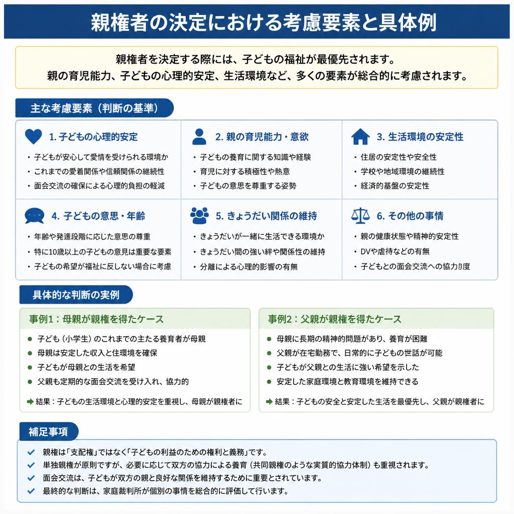 親権者の決定基準