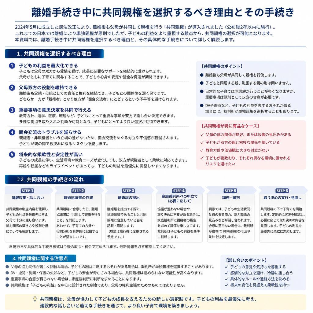 離婚手続きにおける共同親権の重要性
