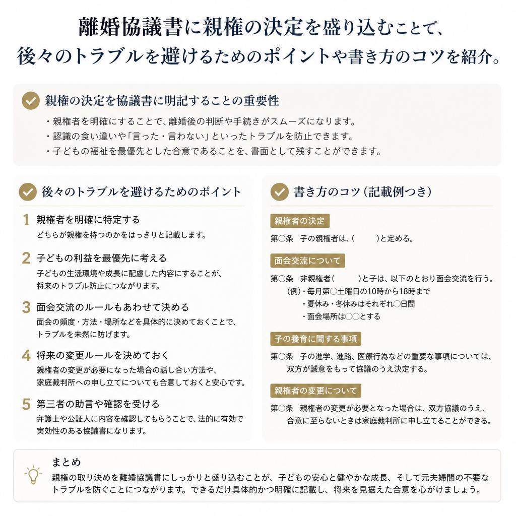 離婚協議書の重要性