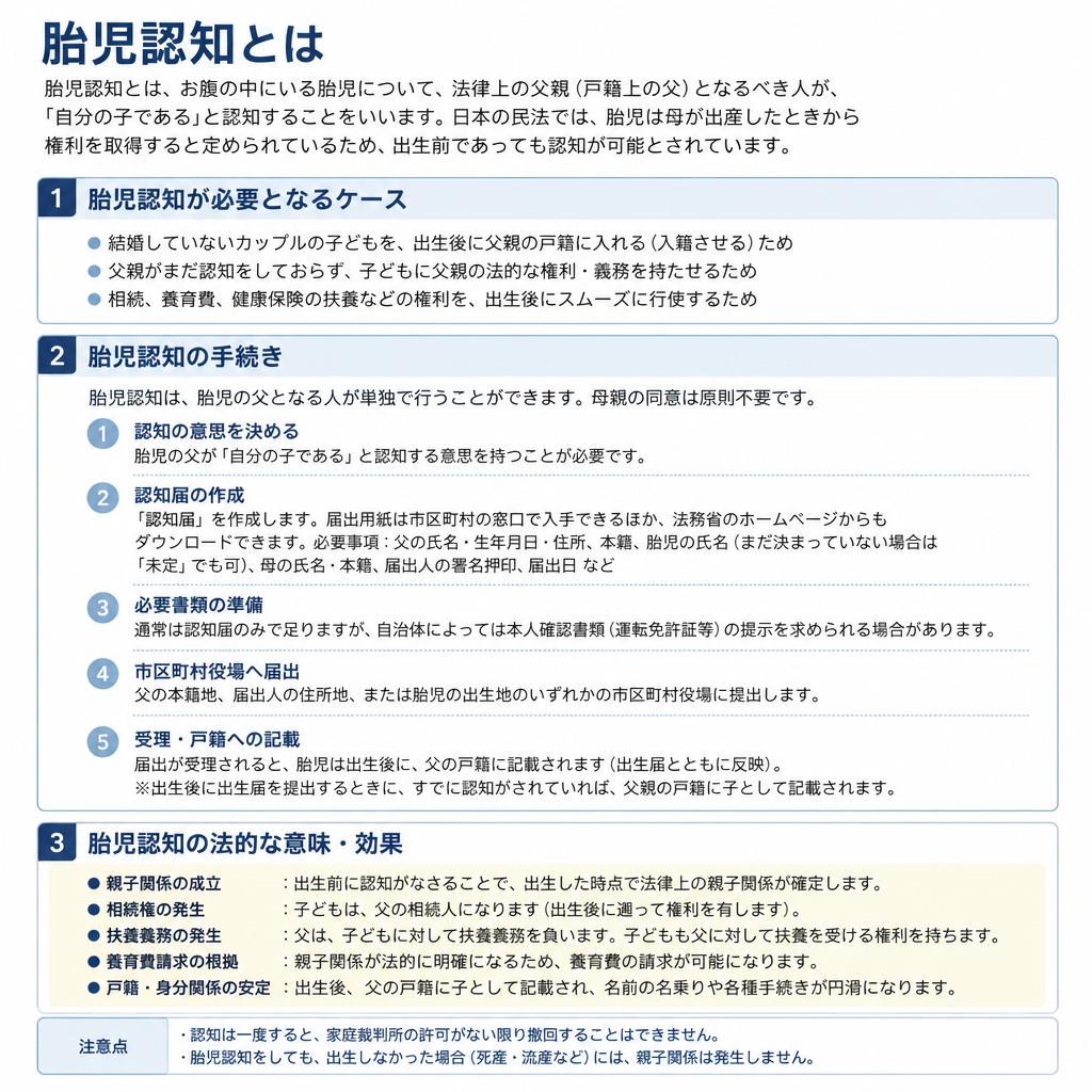 胎児認知の基本と手続き